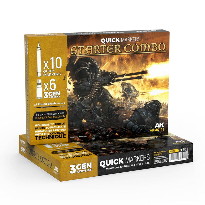 Metallic Liquid Markers - 4 Units Set - Zubehör - AK Interactive - AK8233