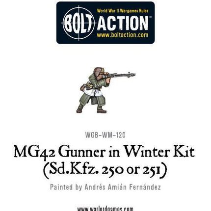 MG42 Gunner in Winter kit (Sd.Kfz 250 or 251)