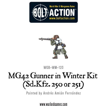 MG42 Gunner in Winter kit (Sd.Kfz 250 or 251)