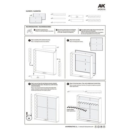 Modular Organizer for 17-18 ml Bottles - AK Interactive - AKORG18 (4)