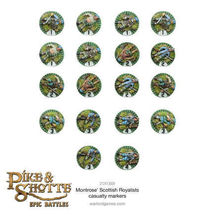 Montrose's Scottish Royalists Casualty Markers - Zubehör - Warlord Games - 212413004