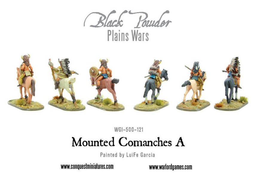 Mounted Comanches A - Kavallerie - Warlord Games - WGI-500-121