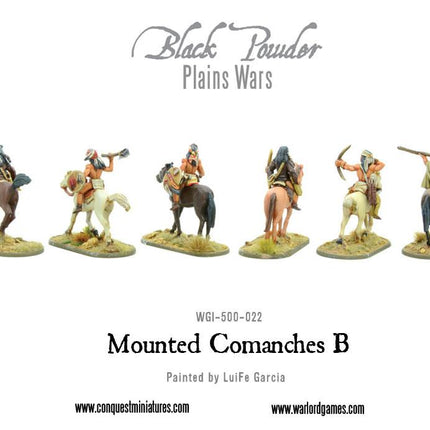 Mounted Comanches B - Kavallerie - Warlord Games - WGI-500-022