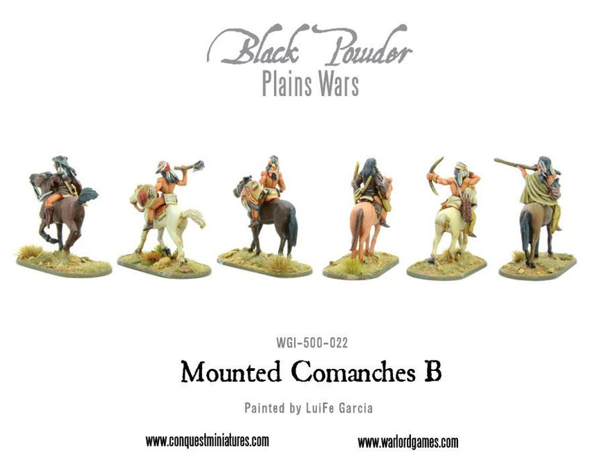 Mounted Comanches B - Kavallerie - Warlord Games - WGI-500-022