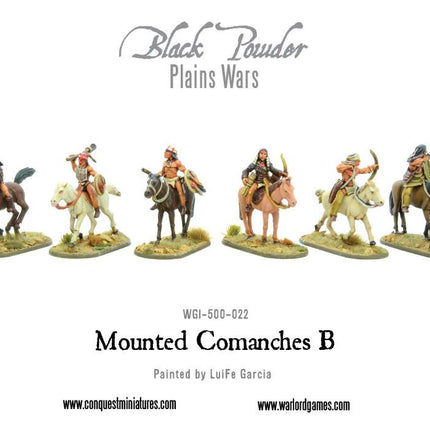 Mounted Comanches B - Kavallerie - Warlord Games - WGI-500-022