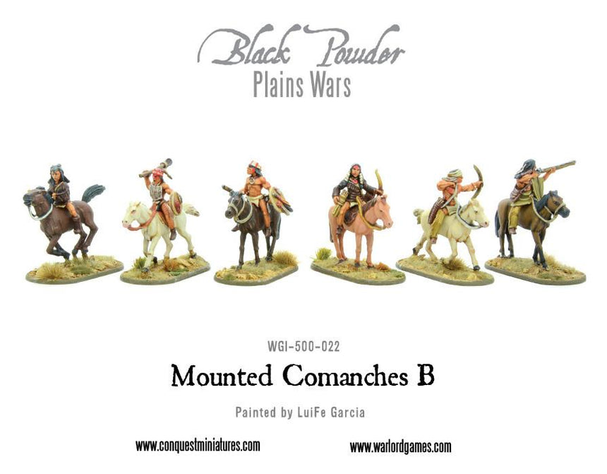 Mounted Comanches B - Kavallerie - Warlord Games - WGI-500-022
