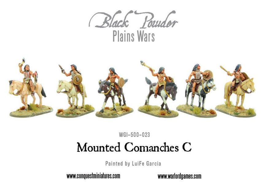 Mounted Comanches C - Kavallerie - Warlord Games - WGI-500-023