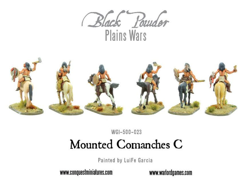 Mounted Comanches C - Kavallerie - Warlord Games - WGI-500-023