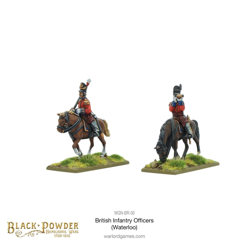 Mounted Napoleonic British Infantry Officers (Waterloo Campaign) - Sonder - /Einzelmodelle - Warlord Games - WGN-BR-30