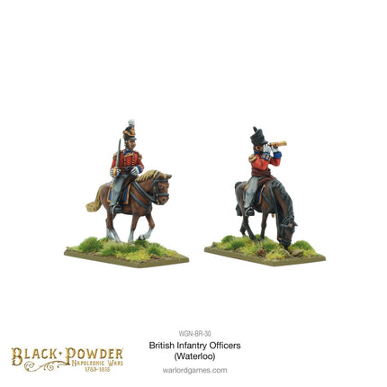 Mounted Napoleonic British Infantry Officers (Waterloo Campaign) - Sonder - /Einzelmodelle - Warlord Games - WGN-BR-30