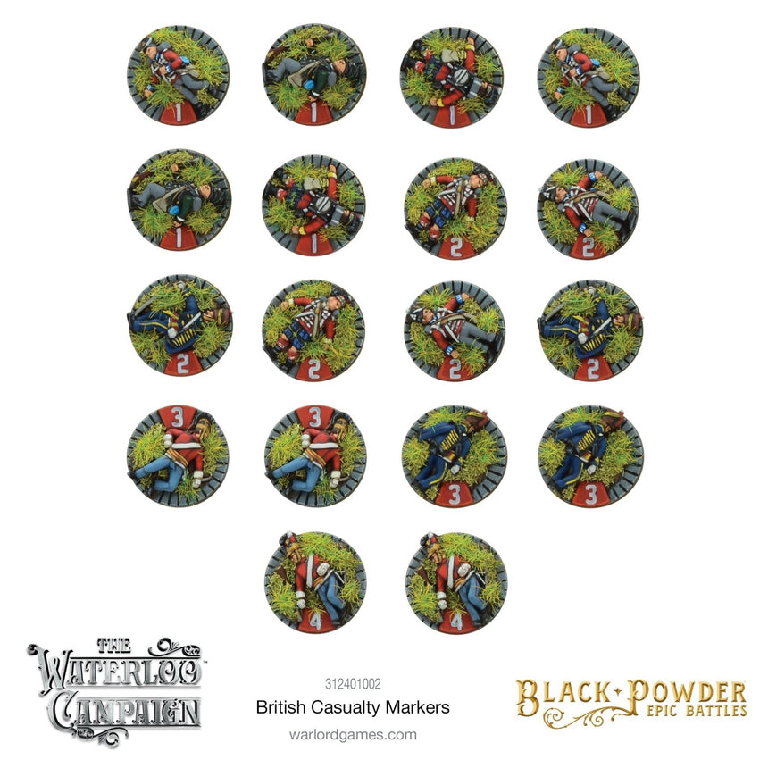 Napoleonic British Casualty Markers - Zubehör - Warlord Games - 312401002