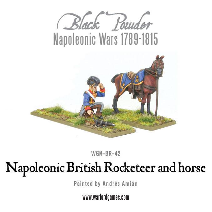 Napoleonic British Rocketeer with Horse - Artillerie - Warlord Games - WGN-BR-42