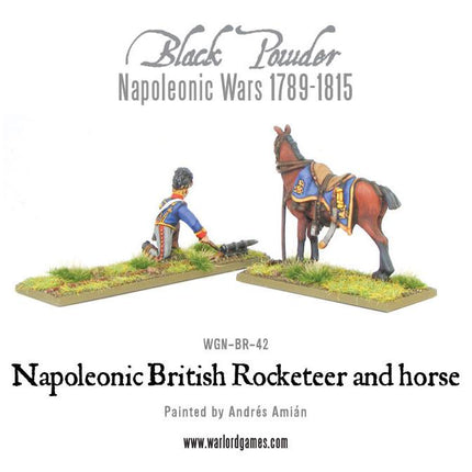 Napoleonic British Rocketeer with Horse - Artillerie - Warlord Games - WGN-BR-42