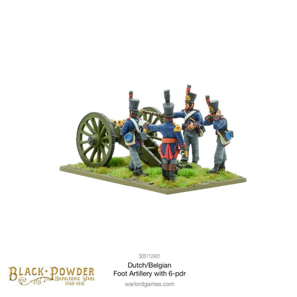 Napoleonic Dutch - Belgian Foot Artillery with 6 - pdr - Artillerie - Warlord Games - 305112401