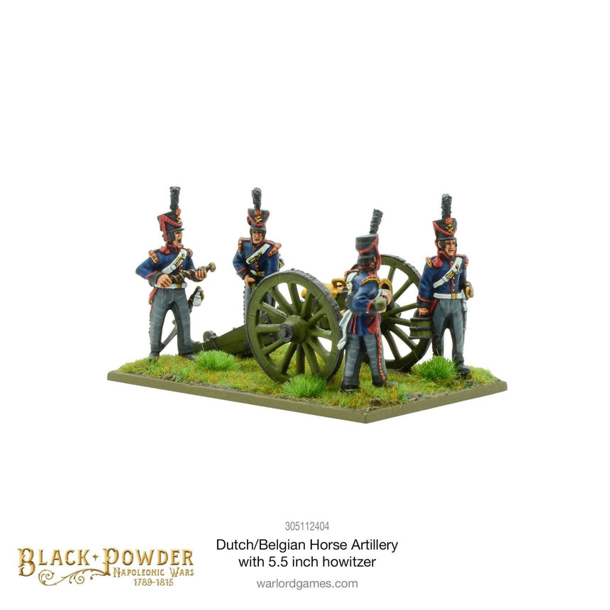 Napoleonic Dutch - Belgian Horse Artillery with 5.5 - inch Howitzer - Artillerie - Warlord Games - 305112404