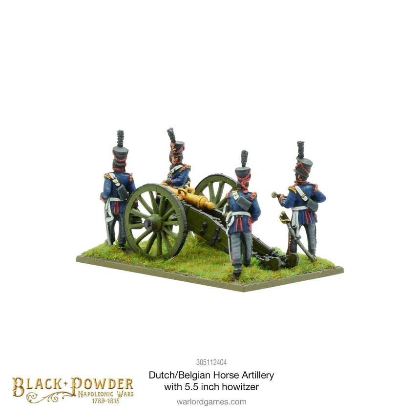 Napoleonic Dutch - Belgian Horse Artillery with 5.5 - inch Howitzer - Artillerie - Warlord Games - 305112404