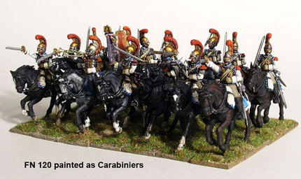 Napoleonic French Heavy Cavalry 1812-1815 - bemalt als Karabiniers - Perry Miniatures - PM-FN120