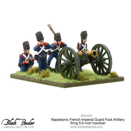 Napoleonic French Imperial Guard Foot Artillery firing Howitzer - Artillerie - Warlord Games - 303012019