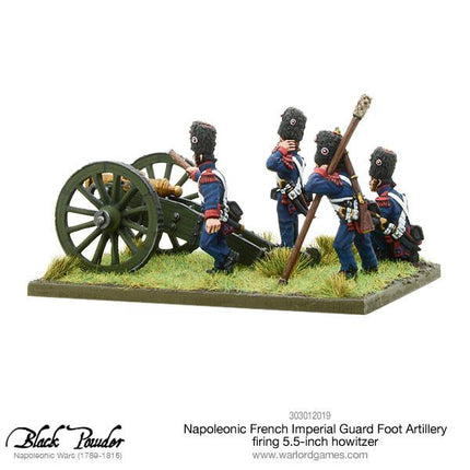 Napoleonic French Imperial Guard Foot Artillery firing Howitzer - Artillerie - Warlord Games - 303012019