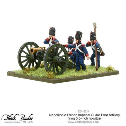 Napoleonic French Imperial Guard Foot Artillery firing Howitzer - Artillerie - Warlord Games - 303012019