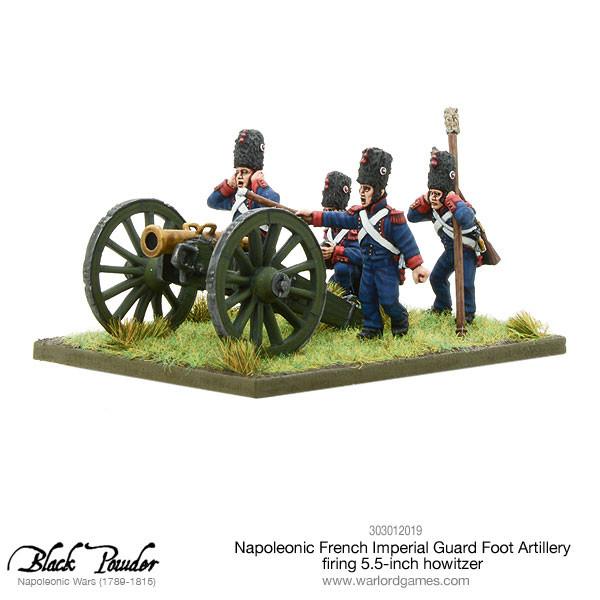 Napoleonic French Imperial Guard Foot Artillery firing Howitzer - Artillerie - Warlord Games - 303012019