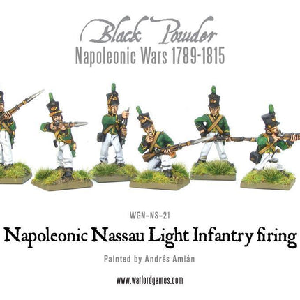 Napoleonic Nassau Light Infantry Firing