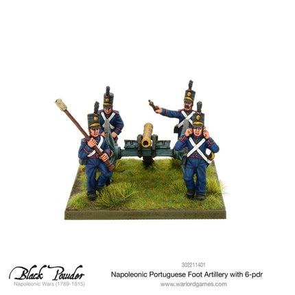 Napoleonic Portuguese Foot Artillery with 6 - pdr - Artillerie - Warlord Games - 302211401