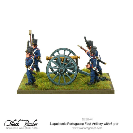 Napoleonic Portuguese Foot Artillery with 6 - pdr - Artillerie - Warlord Games - 302211401