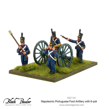 Napoleonic Portuguese Foot Artillery with 6 - pdr - Artillerie - Warlord Games - 302211401
