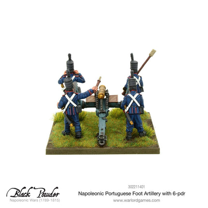 Napoleonic Portuguese Foot Artillery with 6 - pdr - Artillerie - Warlord Games - 302211401