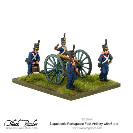 Napoleonic Portuguese Foot Artillery with 6 - pdr - Artillerie - Warlord Games - 302211401