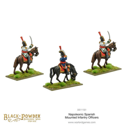 Napoleonic Spanish Mounted Infantry Officers