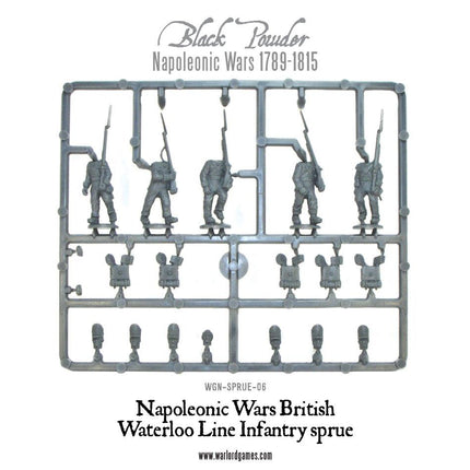 Napoleonic War British Waterloo Line Infantry Sprue