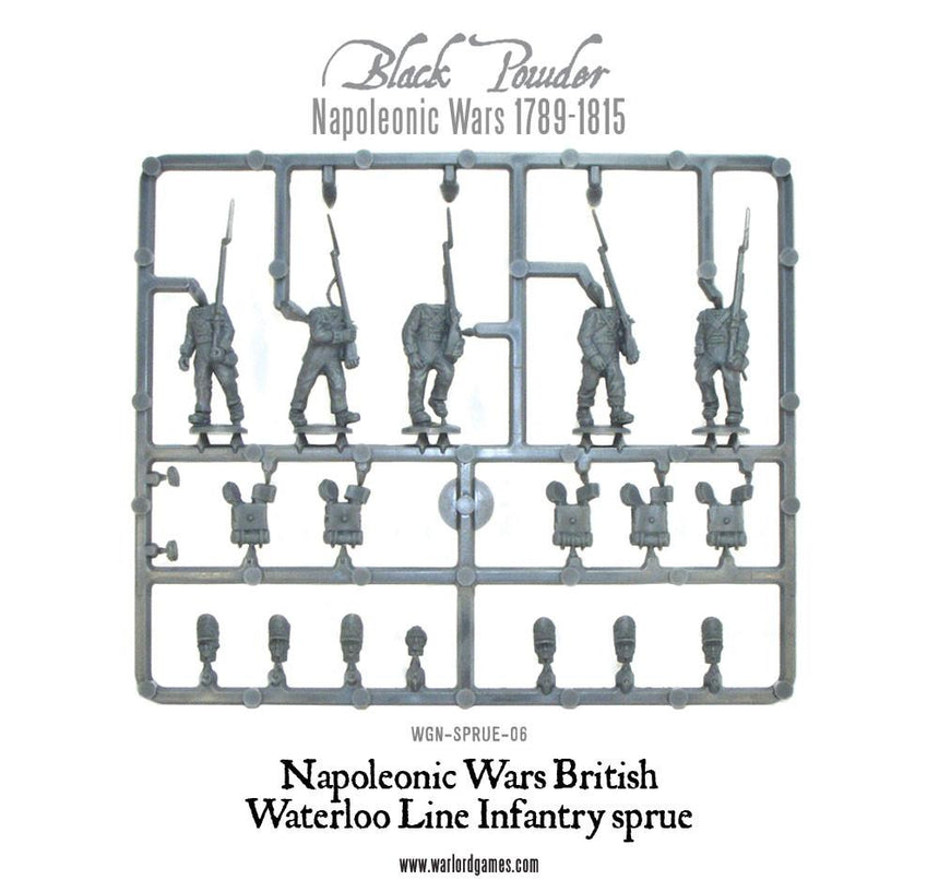 Napoleonic War British Waterloo Line Infantry Sprue