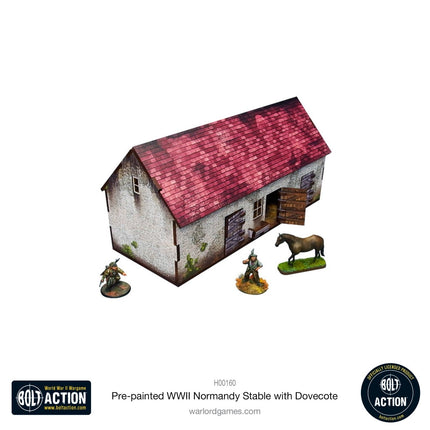 Normandy Stable with Dovecote (Pre - painted) - Gelände - Micro Art Studio - H00160