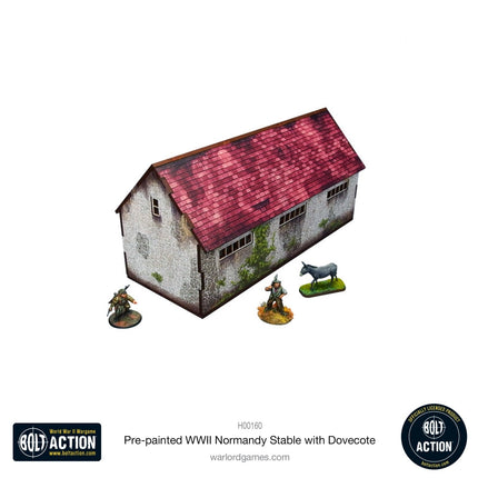 Normandy Stable with Dovecote (Pre - painted) - Gelände - Micro Art Studio - H00160