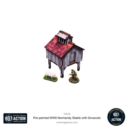 Normandy Stable with Dovecote (Pre - painted) - Gelände - Micro Art Studio - H00160