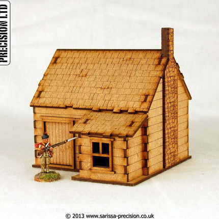North American - House Stone Chimney 3 - Gelände - Sarissa - M011
