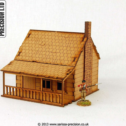 North American House with Porch - Stone Chimney 1 - Gelände - Sarissa - M002