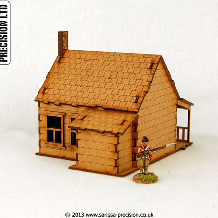 North American House with Porch - Stone Chimney 1 - Gelände - Sarissa - M002