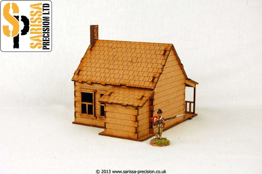 North American House with Porch - Stone Chimney 1 - Gelände - Sarissa - M002