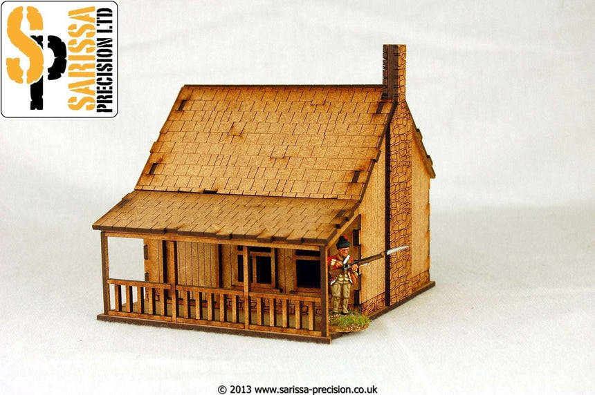 North American House with Porch - Stone Chimney 2 - Gelände - Sarissa - M004