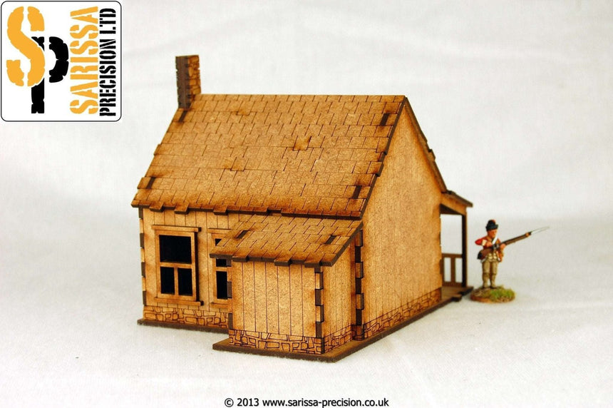 North American House with Porch - Stone Chimney 2 - Gelände - Sarissa - M004