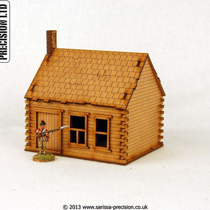 North American Log Cabin - Stone Chimney - Gelände - Sarissa - M015