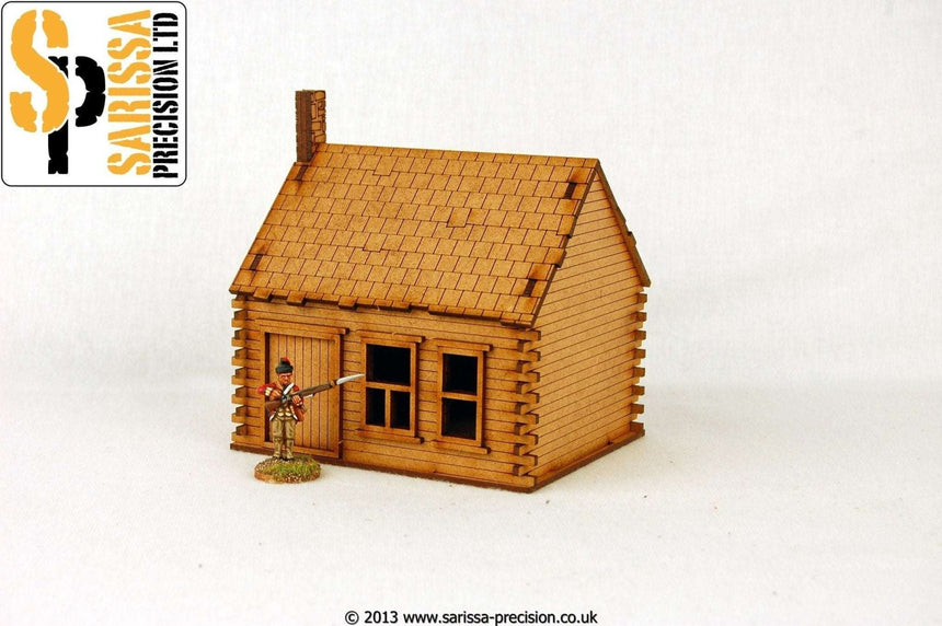 North American Log Cabin - Stone Chimney - Gelände - Sarissa - M015