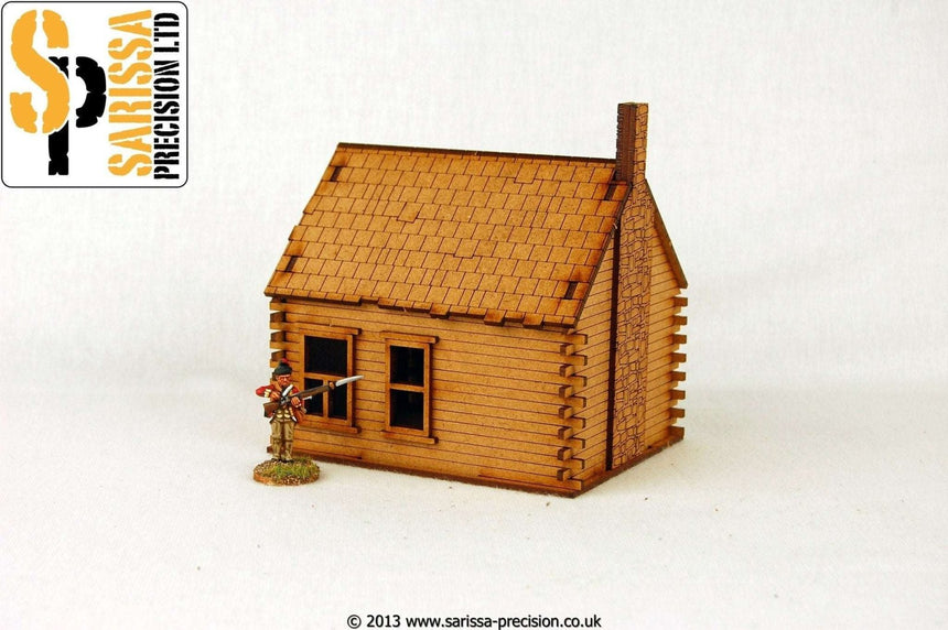 North American Log Cabin - Stone Chimney - Gelände - Sarissa - M015