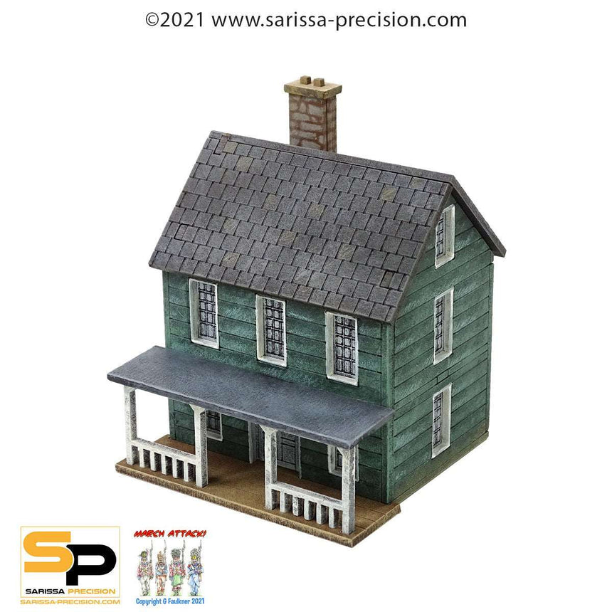 North American Planked House with Porch - Gelände - Sarissa - M541