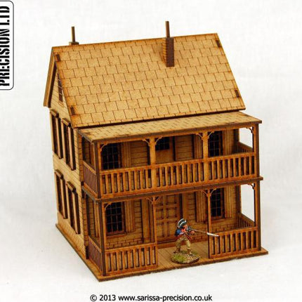 North American Plantation House with Porch and Balcony - Gelände - Sarissa - M022
