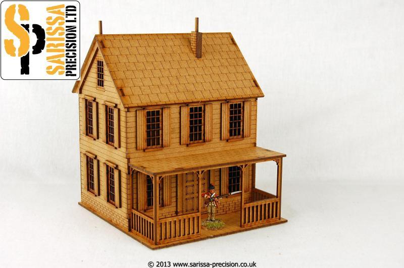 North American Plantation House with Porch - Gelände - Sarissa - M021