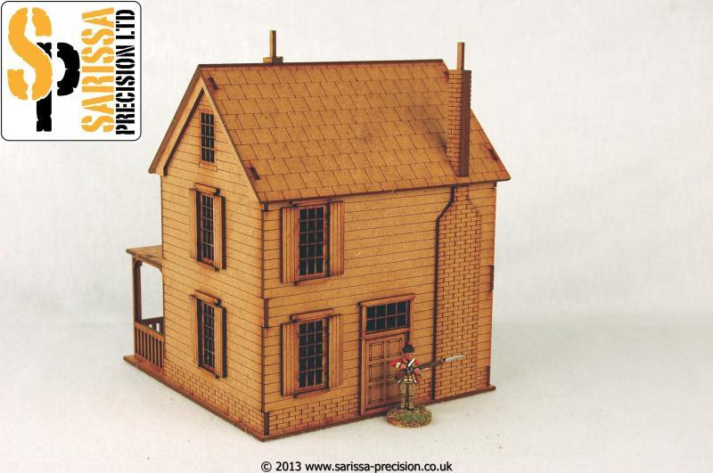 North American Plantation House with Porch - Gelände - Sarissa - M021